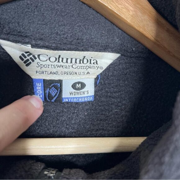 Columbia Womens Size Medium Black Fleece Full Zip Jacket Sweater Layer Outdoor - Picture 4 of 11